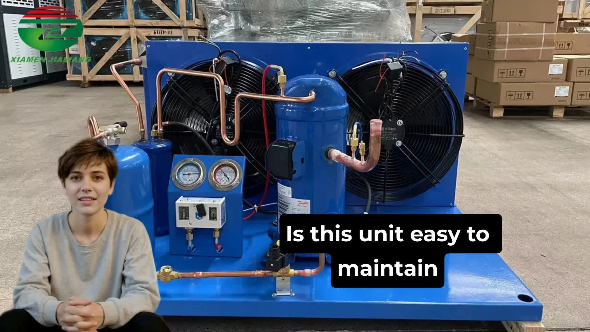 Single Condensing Unit Single Phase 5 hp Condensing Unit for Cold Room - Air Cooled, R404 ...